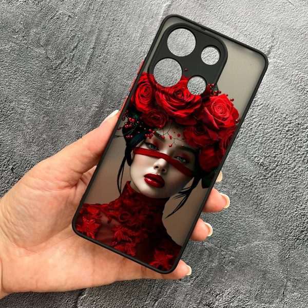 Чохол для Xiaomi Redmi Note 13 4G дівчинка зі стрічкою