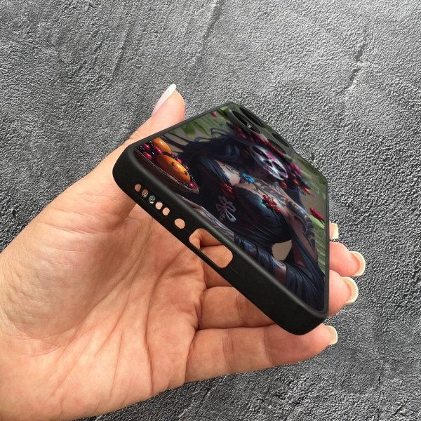 Чохол для Xiaomi Redmi Note 13 4G Санта-Муерте з листями