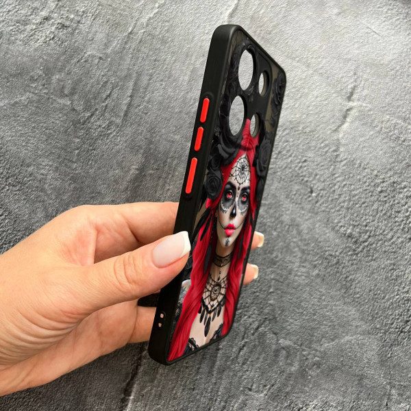Чохол для Xiaomi Redmi Note 13 4G Санта-Муерте у трояндах