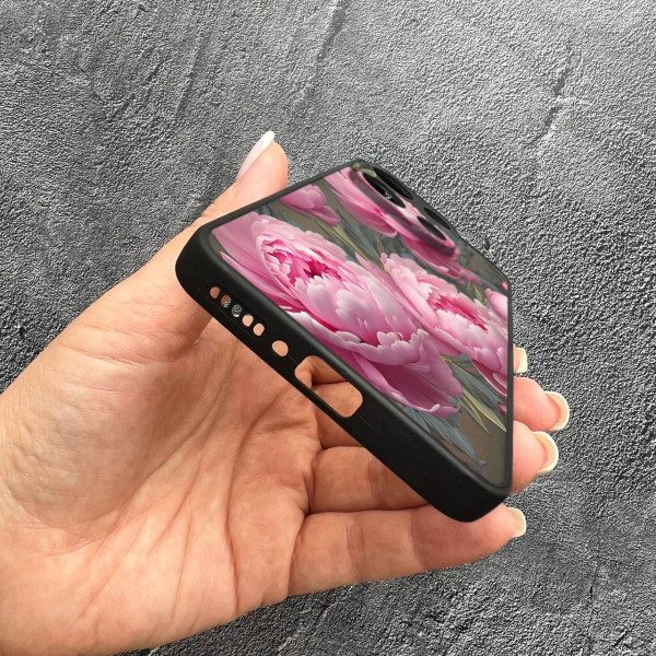 Чехол для Xiaomi Redmi Note 13 4G пионы крупные