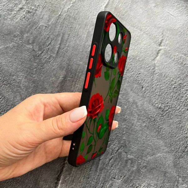Чехол для Xiaomi Redmi Note 13 4G красные розы