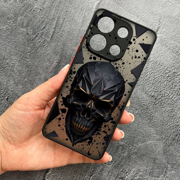 Чохол для Xiaomi Redmi Note 13 4G череп у кубі