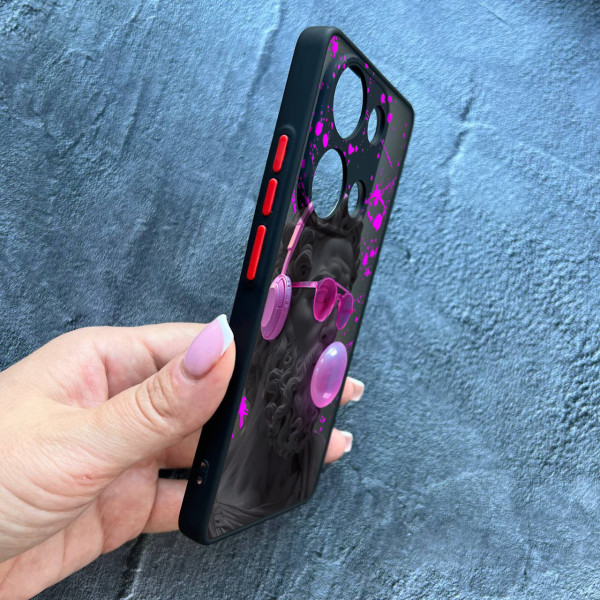 Чохол для Xiaomi Redmi Note 13 Pro 4G / Poco M6 Pro 4G /  Xiaomi Redmi Note 14S з захистом камери Давид з жуйкою