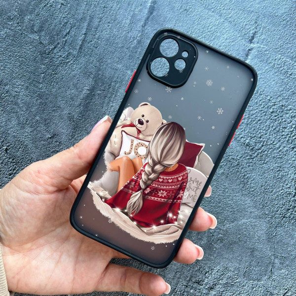 Чохол для IPhone 11 дівчинка новорічний