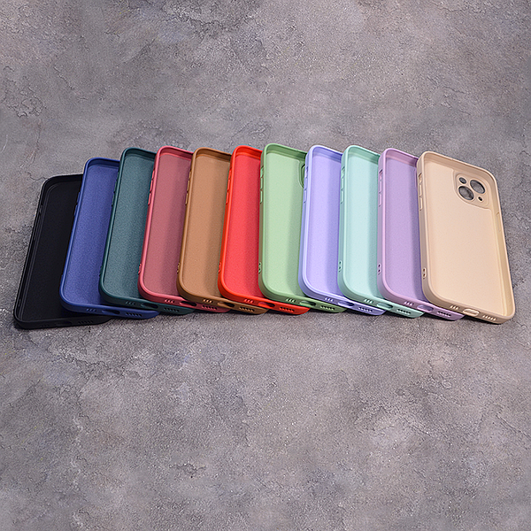 Однотонний чохол для iPhone 14 з soft-touch покриттям і мікрофіброю всередині