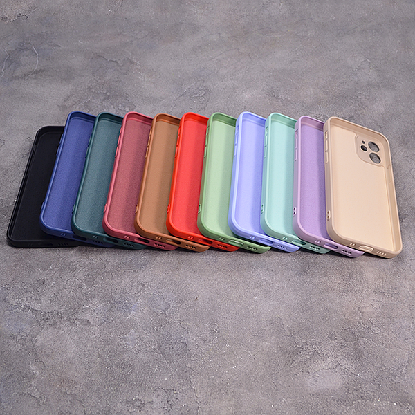 Однотонний чохол для IPhone 12 Mini з soft-touch покриттям і мікрофіброю всередині