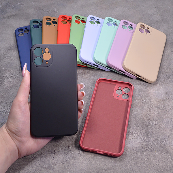 Однотонний чохол для IPhone 11 Pro з soft-touch покриттям і мікрофіброю всередині