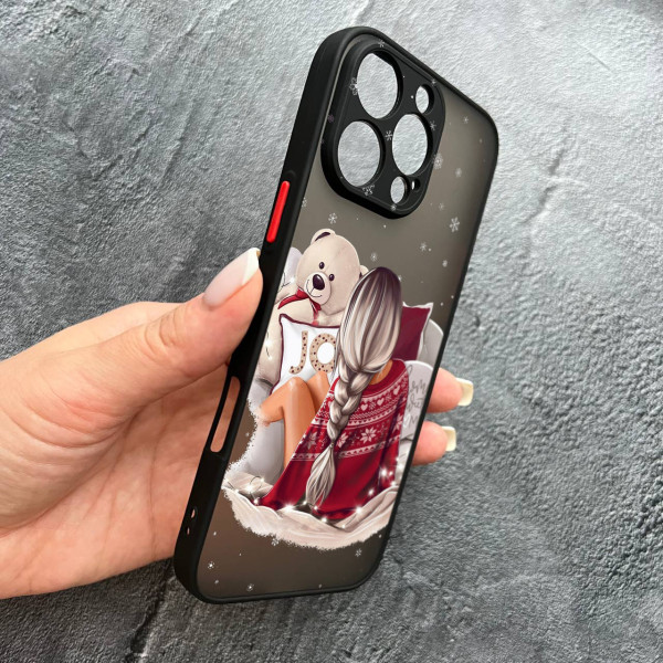 Чохол для iPhone 16 Pro Max дівчинка новорічний