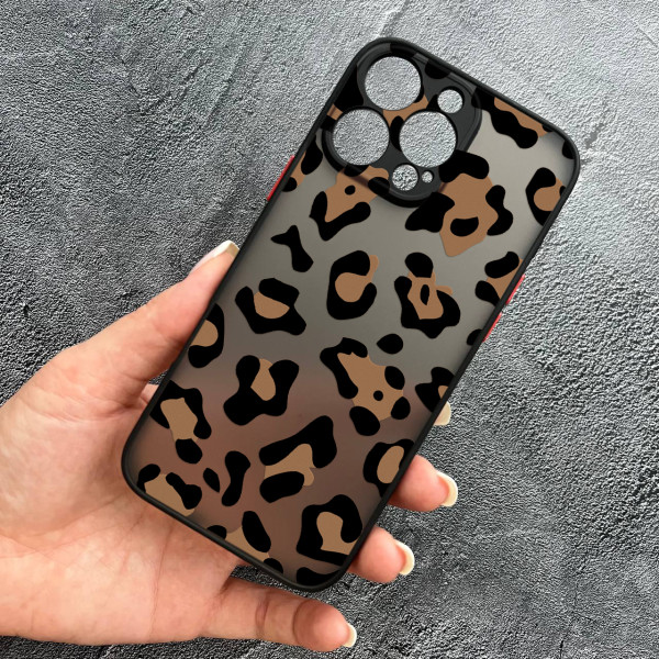 Чохол для iPhone 16 Pro Max леопард шоколадний