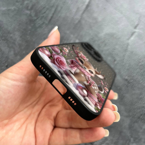 Чохол для iPhone 16 Pro Max новорічне оленятко