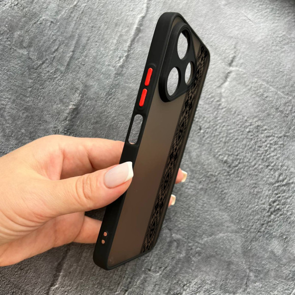 Чохол для Xiaomi Redmi 13 4G / Poco M6 4G вишиванка чорна оригінальна
