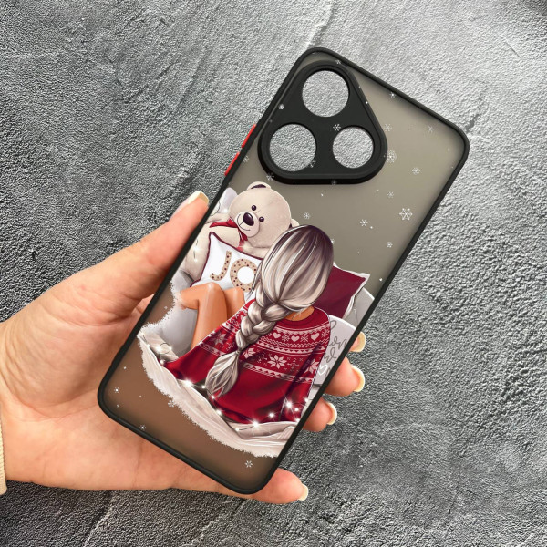 Чохол для Xiaomi Redmi 13 4G / Poco M6 4G дівчинка новорічний