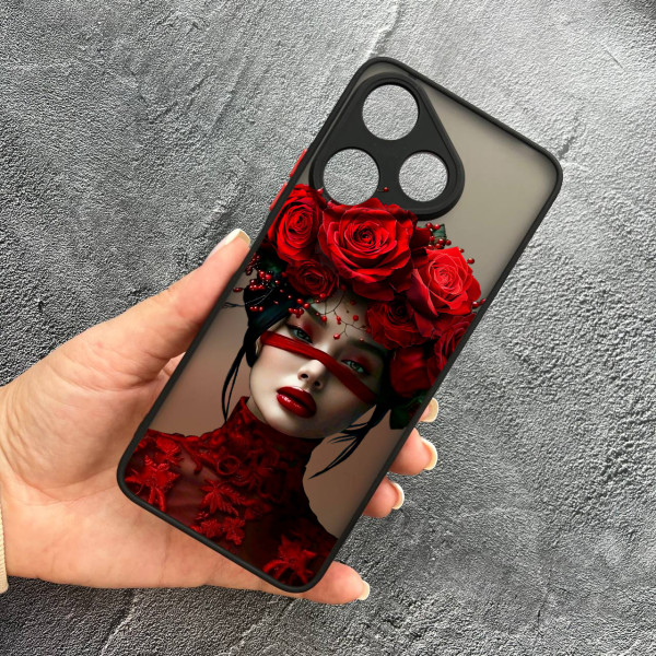 Чохол для Xiaomi Redmi 13 4G / Poco M6 4G дівчинка зі стрічкою