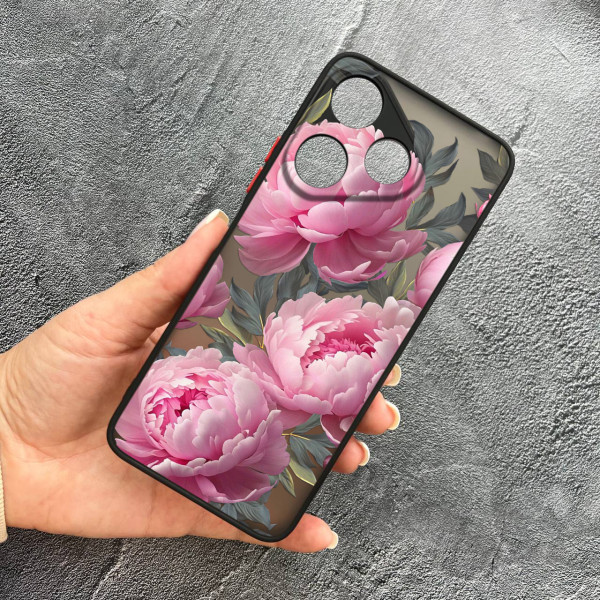Чохол для Xiaomi Redmi 13 4G / Poco M6 4G півонії крупні