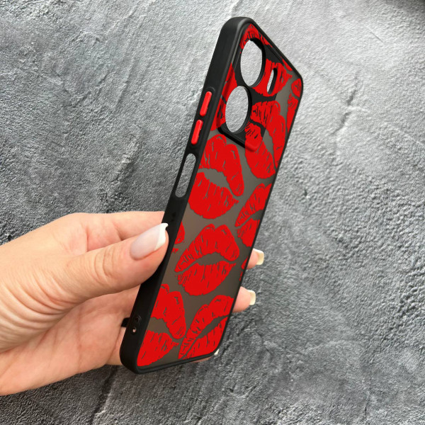 Чохол для Xiaomi Redmi 13C 4G / Poco C65 червоні губи