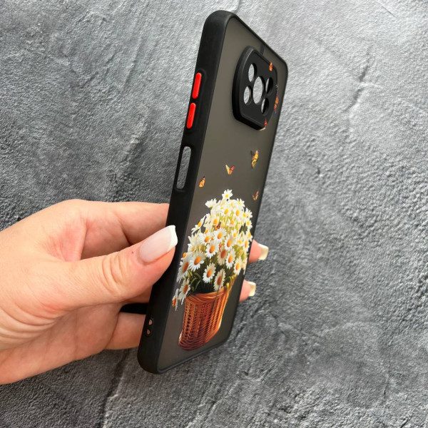 Чехол для Xiaomi Poco X3 NFC / Poco X3 Pro ромашки в корзине