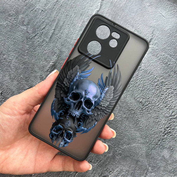 Чохол для Xiaomi 13T / 13T Pro череп з крилами