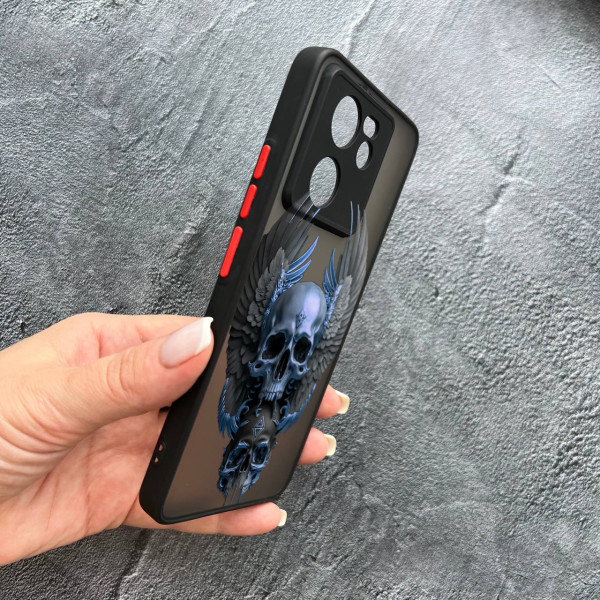 Чохол для Xiaomi 13T / 13T Pro череп з крилами