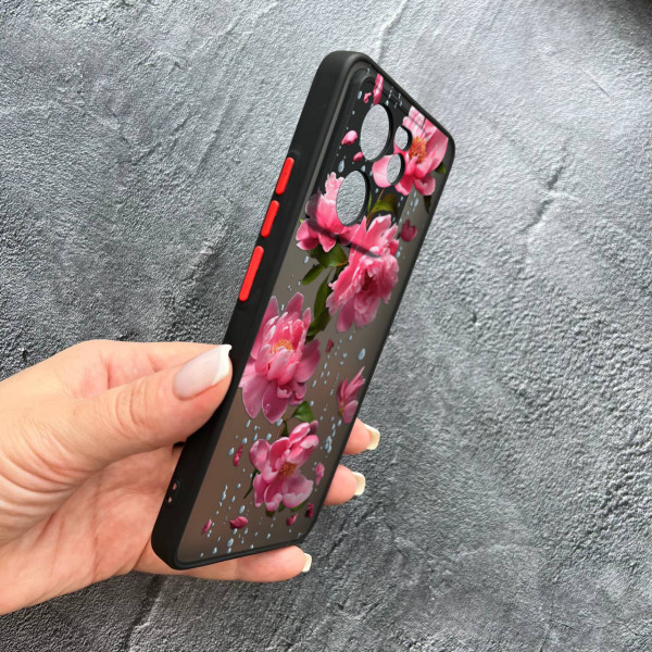 Чохол для Xiaomi 13T / 13T Pro півонії з дощем
