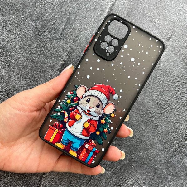 Чехол для Xiaomi Redmi Note 11 / Note 11s новогодний мышонок