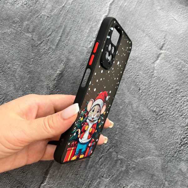 Чехол для Xiaomi Redmi Note 11 / Note 11s новогодний мышонок