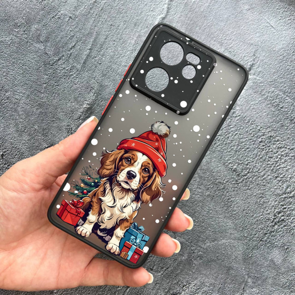 Чохол для Xiaomi 13T / 13T Pro новорічний песик