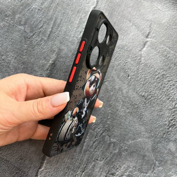 Чохол для Xiaomi Redmi Note 13 4G з захистом камери з ведмедиком Тедді