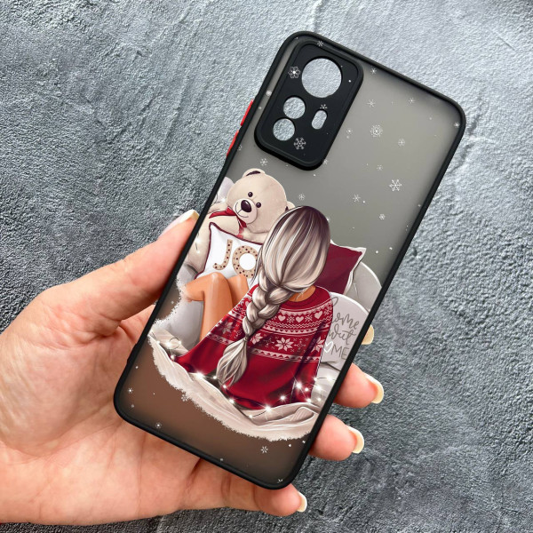 Чохол для Xiaomi Redmi Note 12S дівчинка новорічний