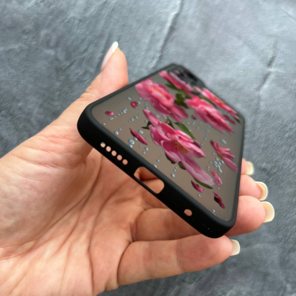 Чохол для Xiaomi Redmi Note 12S півонії з дощем