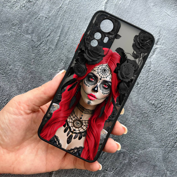 Чохол для Xiaomi Redmi Note 12S Санта-Муерте у трояндах