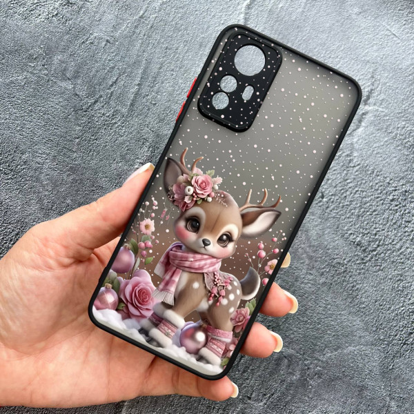 Чохол для Xiaomi Redmi Note 12S новорічне оленятко