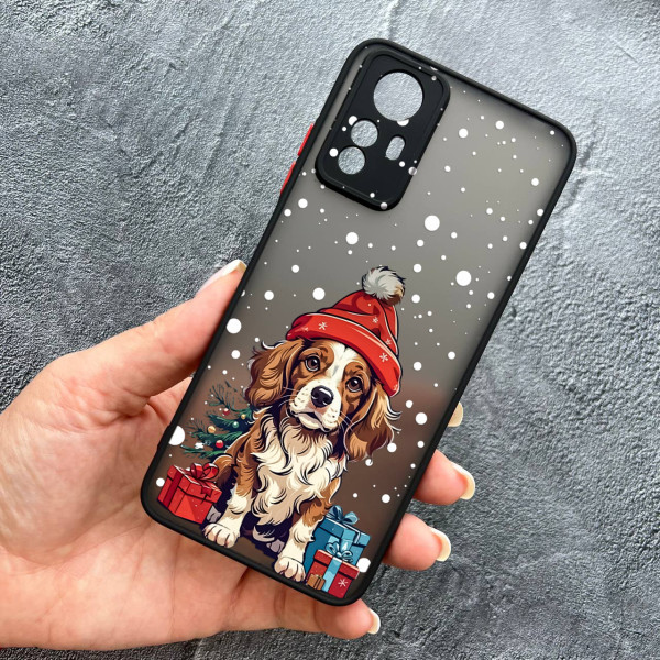Чохол для Xiaomi Redmi Note 12S новорічний песик