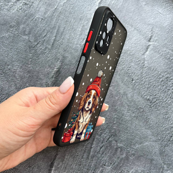Чохол для Xiaomi Redmi Note 12S новорічний песик