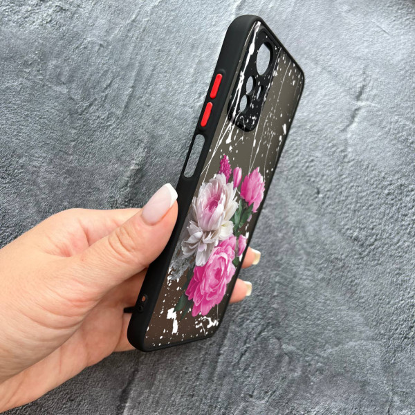 Чохол для Xiaomi Redmi Note 12S півонії класичні з кляксами