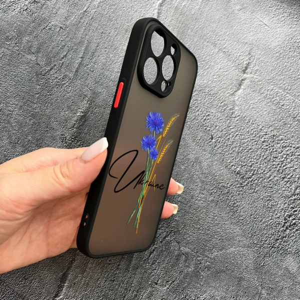 Чохол для iPhone 15 Pro Max патріотичний з волошкою