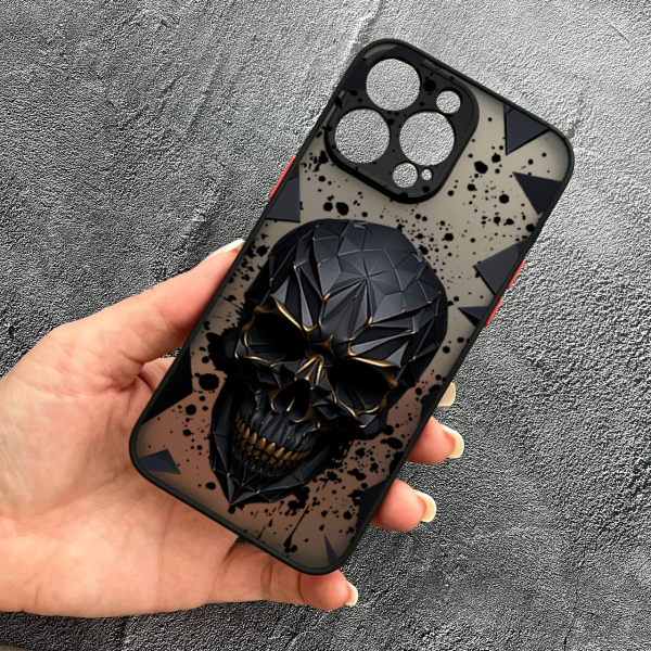 Чохол для iPhone 15 Pro Max череп у кубі