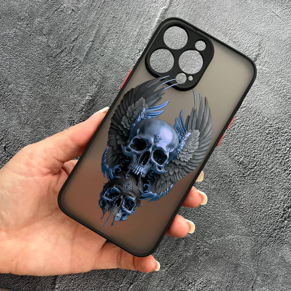 Чохол для iPhone 15 Pro Max череп з крилами