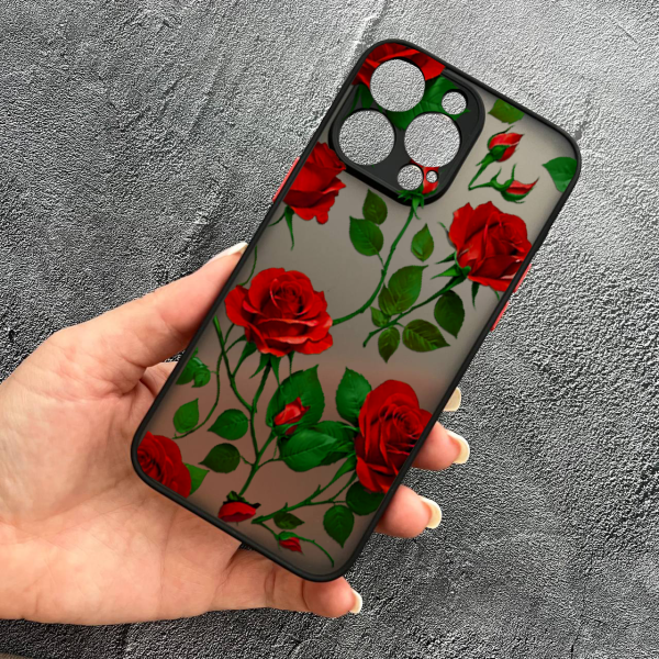 Чохол для iPhone 15 Pro Max червоні троянди