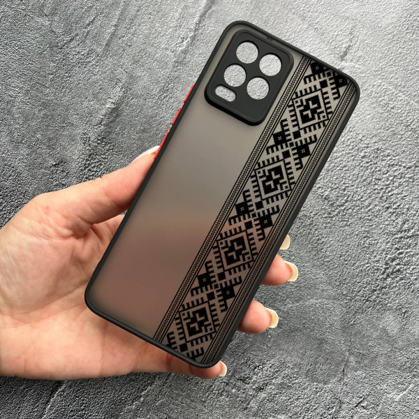 Чохол для Realme 8 / 8 Pro вишиванка чорна оригінальна