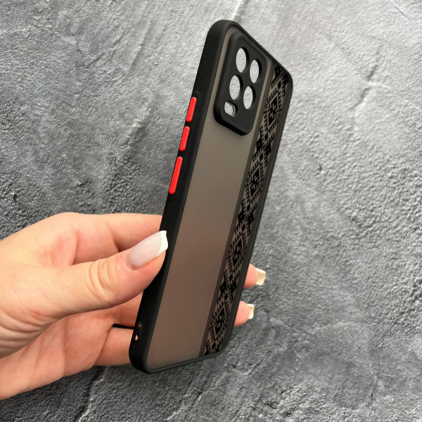 Чохол для Realme 8 / 8 Pro вишиванка чорна оригінальна