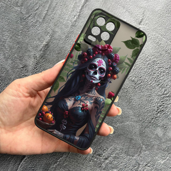 Чохол для Realme 8 / 8 Pro Санта-Муерте з листями