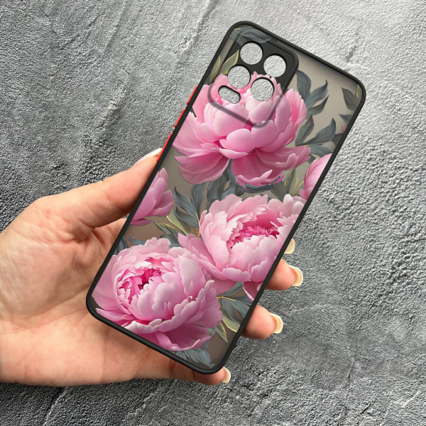 Чохол для Realme 8 / 8 Pro півонії крупні