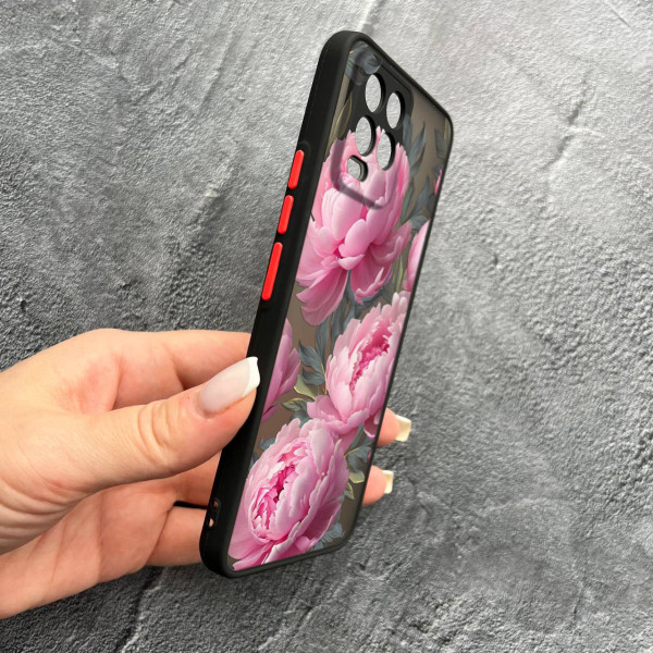 Чохол для Realme 8 / 8 Pro півонії крупні