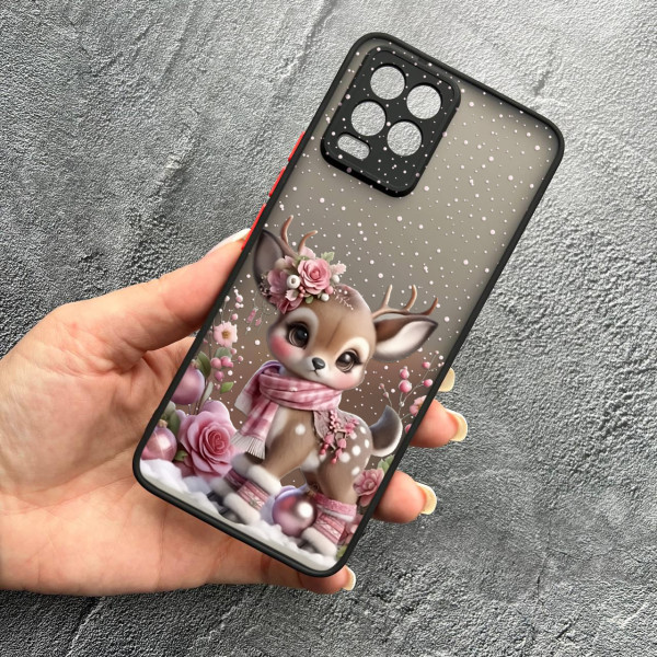 Чохол для Realme 8 / 8 Pro новорічне оленятко