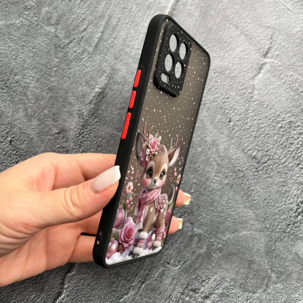Чохол для Realme 8 / 8 Pro новорічне оленятко