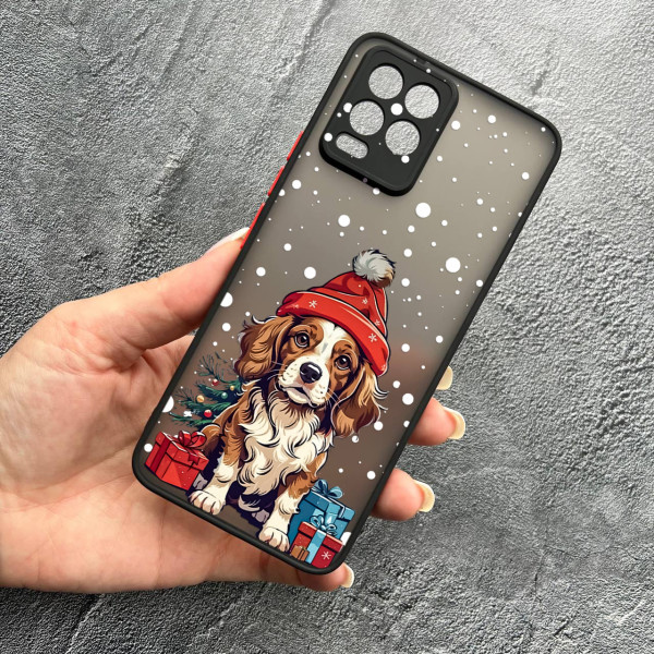 Чохол для Realme 8 / 8 Pro новорічний песик