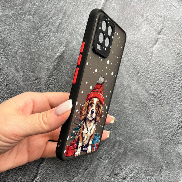 Чохол для Realme 8 / 8 Pro новорічний песик