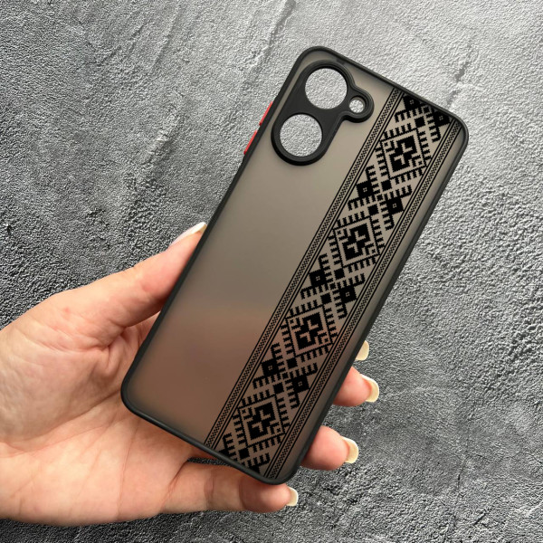 Чохол для Realme 10 вишиванка чорна оригінальна