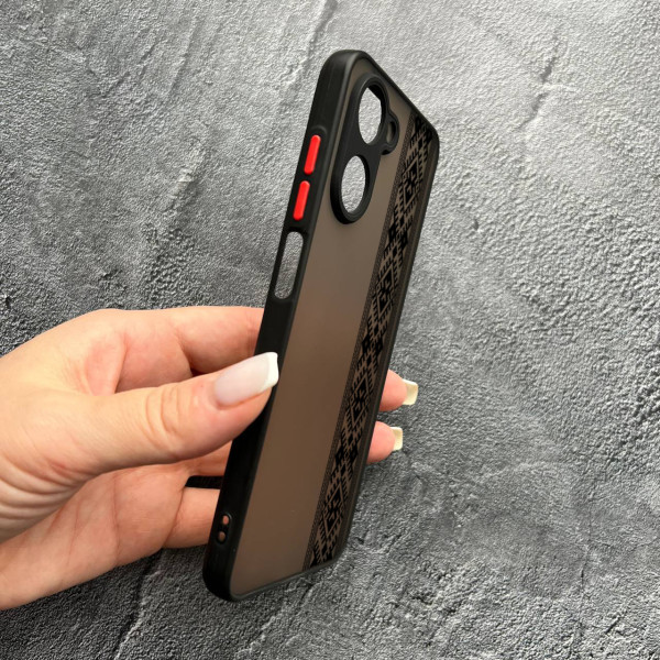 Чохол для Realme 10 вишиванка чорна оригінальна