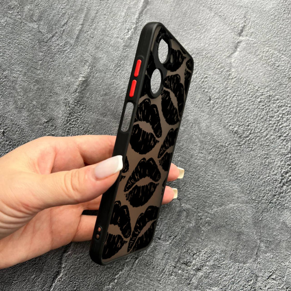 Чохол для Realme 10 чорні губи